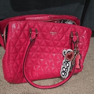 GUESS Pink Quilted Women's Bag